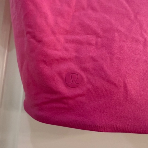 Lululemon Wundermost Ultra Soft Nulu Crewneck Cropped T-shirt, Sonic Pink Medium - Picture 3 of 3